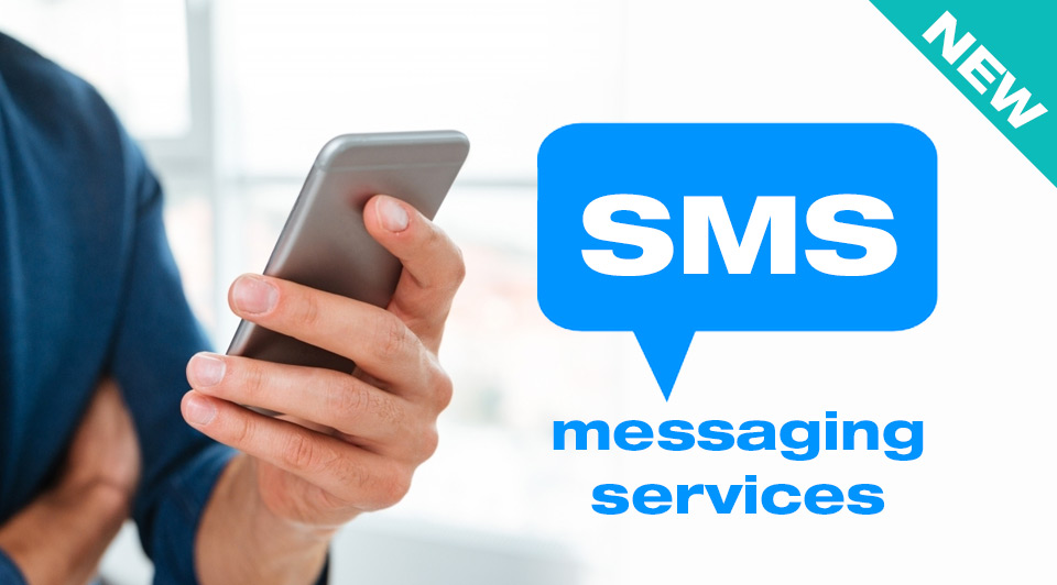 WaveToGet supports SMS messaging services